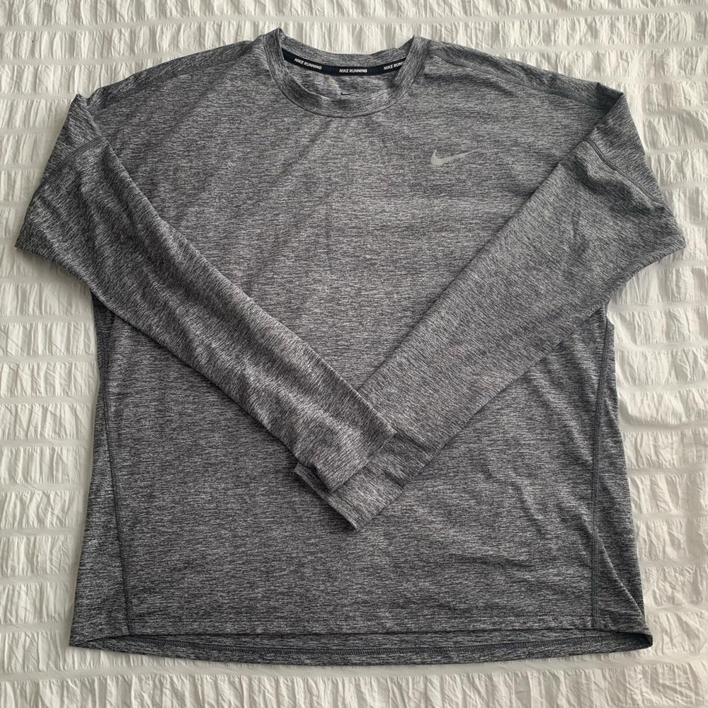 Nike running grey long sleeve